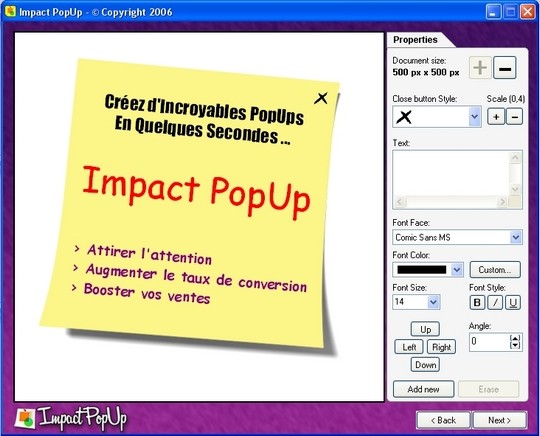 Impact PopUp Screenshot 2